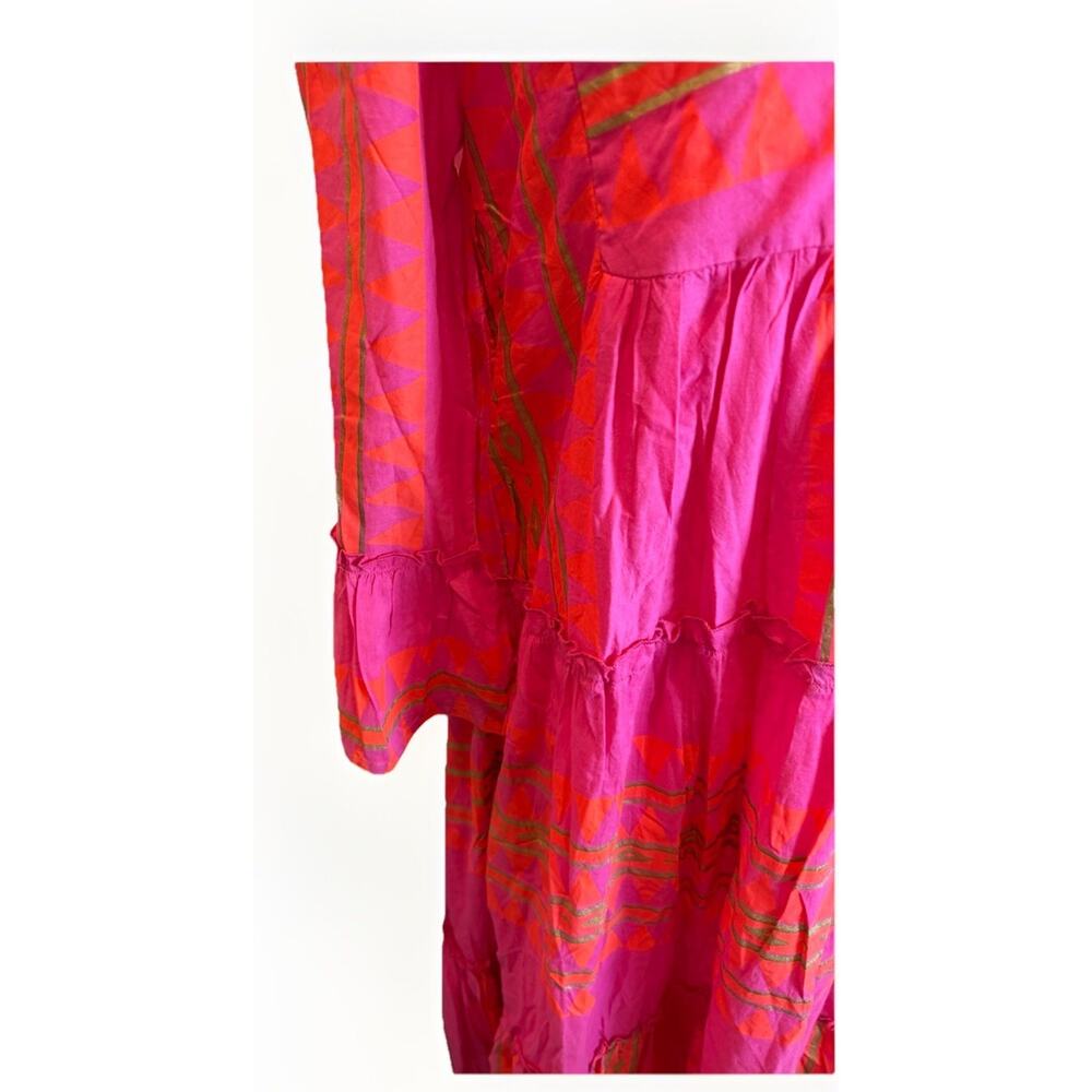 NWT’s Guadalupe Designs 100% Cotton Catalina Long Dress Fascia Small - Picture 7 of 9